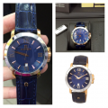 JAM AIGNER Triento A09013 Blue Texture Dial Blue Genuine Leather Strap