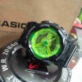 jam G-Shock GA-110 Black Green Dial
