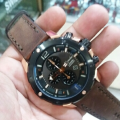 jam Alexandre Christie AC-6410 Black Gold Brown Original