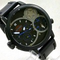 jam Harley Davidson Dual Time Black (Leather strap)