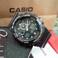 jam G-Shock GA-100 Black Red Dial