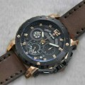 jam Expedition 6402 Black Rosegold (Brown leather)