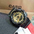 jam -Shock GA-110 Black Gold Dial