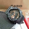 jam G-Shock GA-100 Black Rosegold Dial