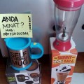 grosir skinny moo self stirring mug mixer / gelas pengaduk otomatis