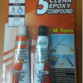 Hardex 5 minutes clear epoxy compound,lem epoksi