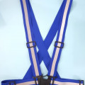 rompi karet biru,safety vest rubber reflective elastic V shape