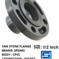 spear flange cpvc van stone socket ansi 1/2inch plastik