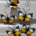 kupu kupu magnet import kuning,butterfly dekorasi suvenir hiasan 3D