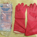 sarung tangan karet latex tebal serbaguna,rubber hand glove 32cm sea gull