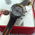Omega Sea Master 543856 Dark Grey Orange Leather SVRGRYDGRY
