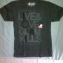 Jual tshirt original glamour kills believe in live & love