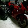 Jual Kawasaki Ninja 250R Merah 2011 bulan 8 Full Modif Tangerang