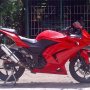 Jual Kawasaki Ninja 250 Merah 2011 KM 500an Gress Like New..