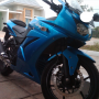 Jual KAWASAKI NINJA 250 Biru LIKE NEW Tahun 2011 bln 9