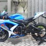 JUAL SUZUKI GSX 750R BLUE 2010 