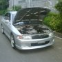 Jual santai mitsubishi lancer evo 4 / ck4 glxi silver 1999 se.i look manual