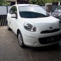 Dijual Nissan March Tahun 2011 Putih Matic AT Muluss