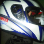Jual Helm Yamaha Byson Putih, Motif Terbaru 2012