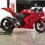 KAWASAKI NINJA 250 MERAH (spedo koso ,body m1) Sport style 2011/2010