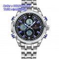 Naviforce 9049 Double Time Silver