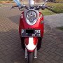 Jual Yamaha Mio Fino Classic Merah Marun - Gress, Kayak Baru (JKT)