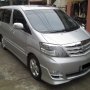 Toyota Alphard TYPE ASG 2.4 FACELIFT 2008 SILVER TDP 83 JUTA