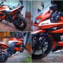 Jual Kawasaki Ninja 250 tahun 2009 Merah Modif